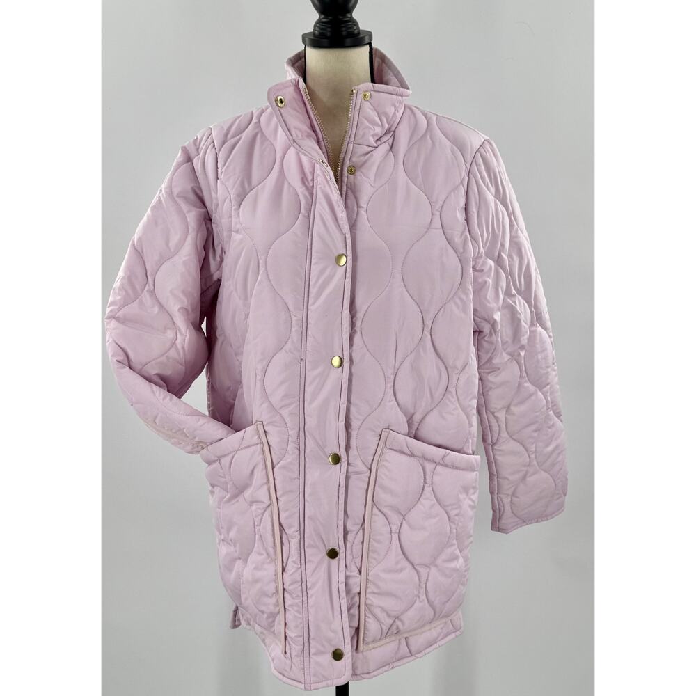 J. Crew Factory Light Pink Quilted Jacket